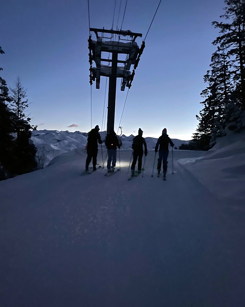 Elizabeth Herrick - Hiking up Baldy Mountain