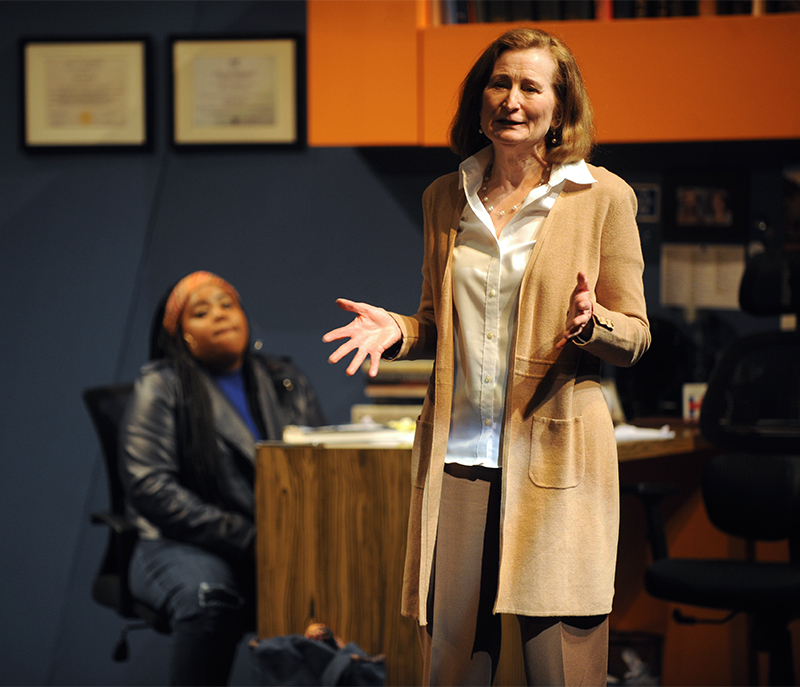 Claudia McCain as Janine in The Niceties; photo credit Kirsten Shultz