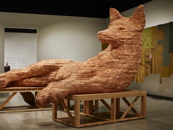 Marie Watt, Companion Species (Underbelly), 2018
